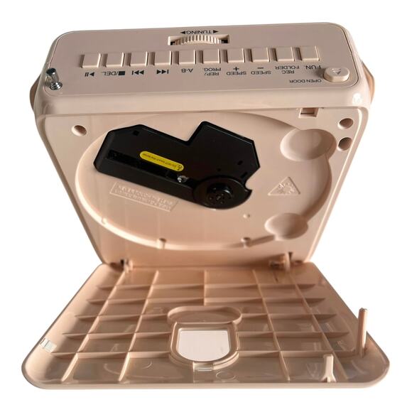 Portable CD Radio Player Aux Bluetooth FM MP3 Battery Operated - Picture 7 of 8